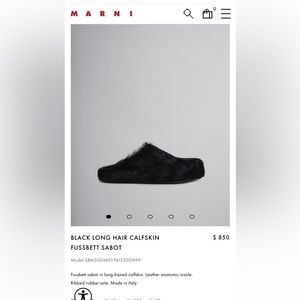 AUTHENTIC Marni fussbett slides
